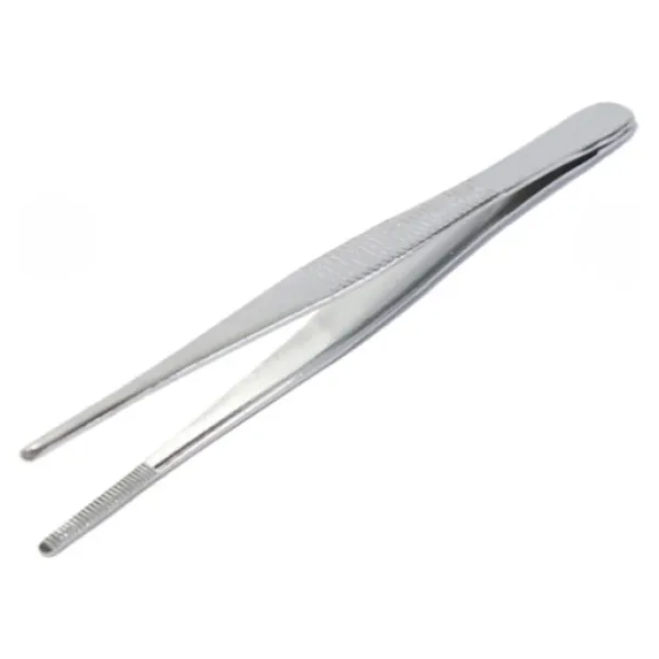 Penset 13 CM Düz Küt Uçlu Nikel Kaplama