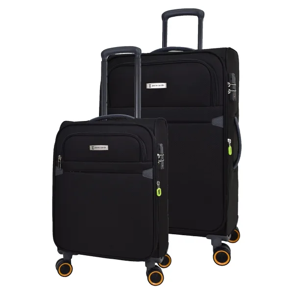 Pierre Cardin 04PC6000 Kumaş Kabin + Büyük Boy 2'li Valiz Seti
