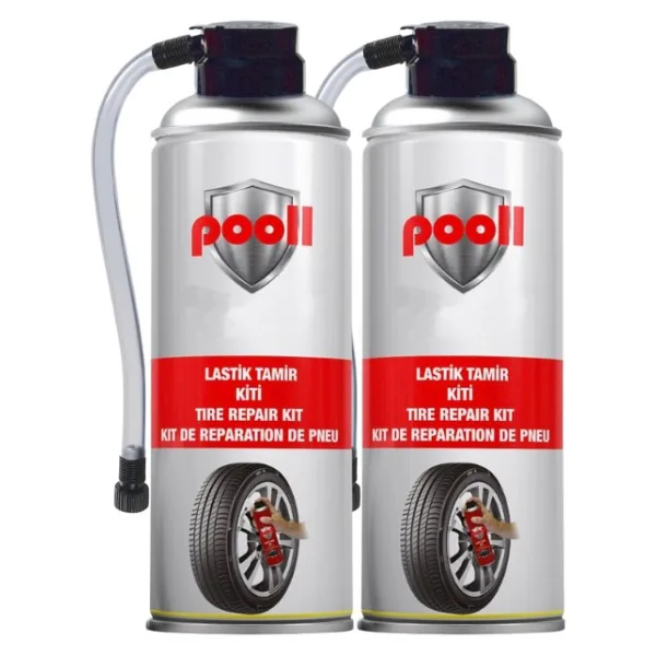 Pooll Lastik Tamir Kiti Köpüğü 400 ml 2 Adet