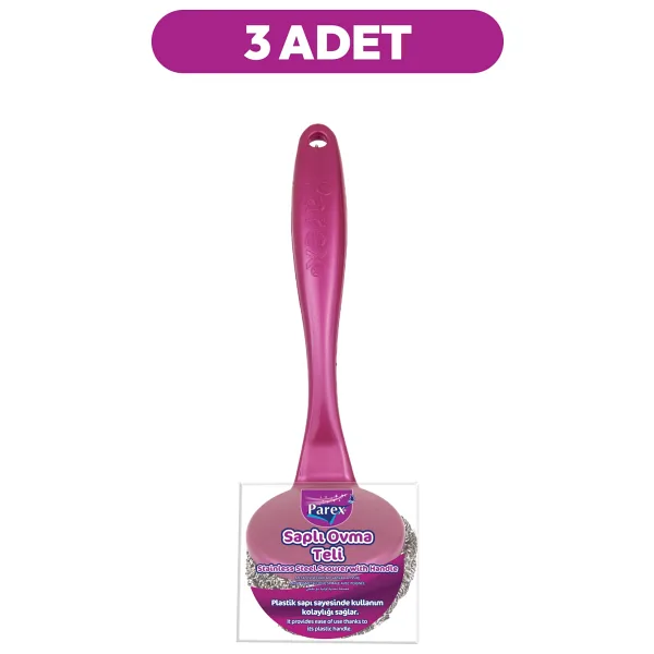 Saplı Ovma Teli Üçlü Set