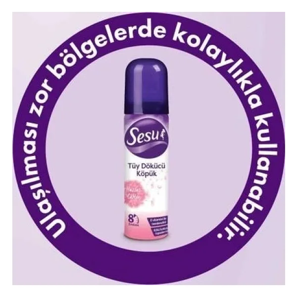 Sesu Tüy Dökücü Köpük Hassas Cilt 150 ml