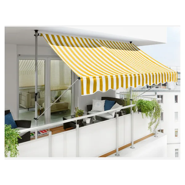 Sunfun Teleskopik Tente Sarı-Beyaz 300x130 cm