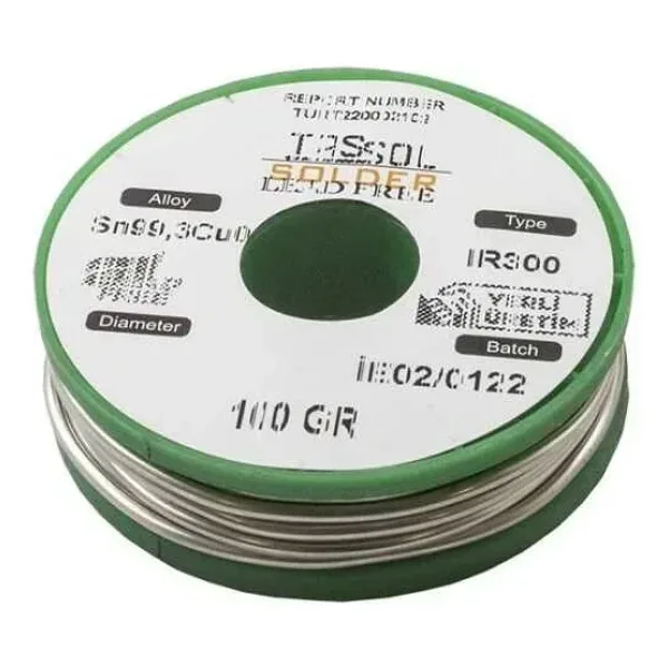 Tassol 0.75 mm 100gr Kurşunsuz Lehim Teli