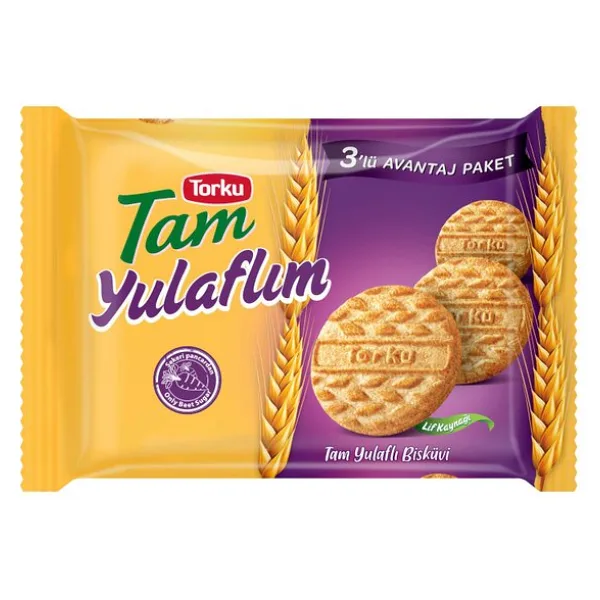 Torku Tam Yulaflı Bisküvi 3x125 gr