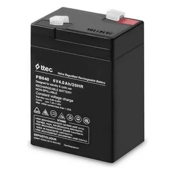 Ttec 6 Volt 4 Amper Bakımsız Kuru Akü