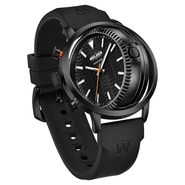 Welder Moody WRD1000-04 Silikon Kordon Siyah Erkek Kol Saati