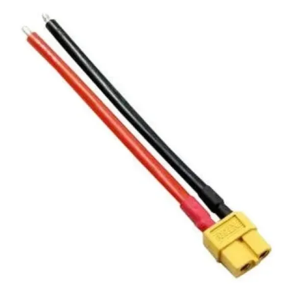 XT60 Dişi Konnektör 10 Cm Silikon Kablolu