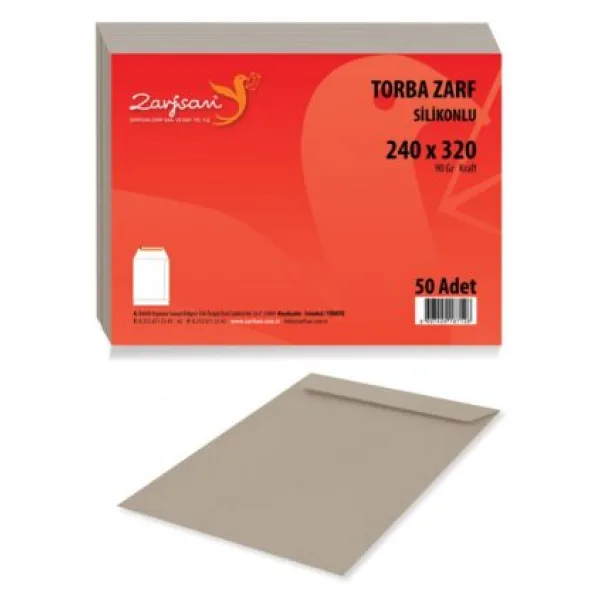 Zarfsan Torba Zarf 24x32 90 gr Imitasyon Kraft 50 Adet