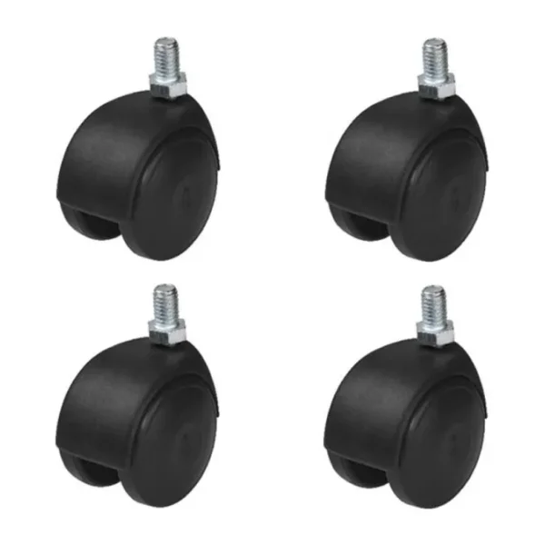 4 Adet Hts Eko 3/8 Vidalı Döner Mobilya Tekeri Çap : 49 mm Kod : 402