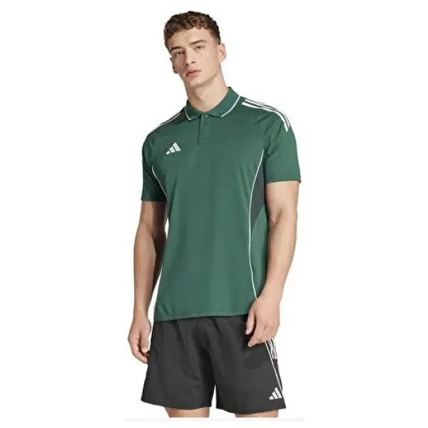 Adidas Tiro 25 Competition JY1897 Yeşil Kısa Kollu Polo Yaka Erkek Spor Tişört