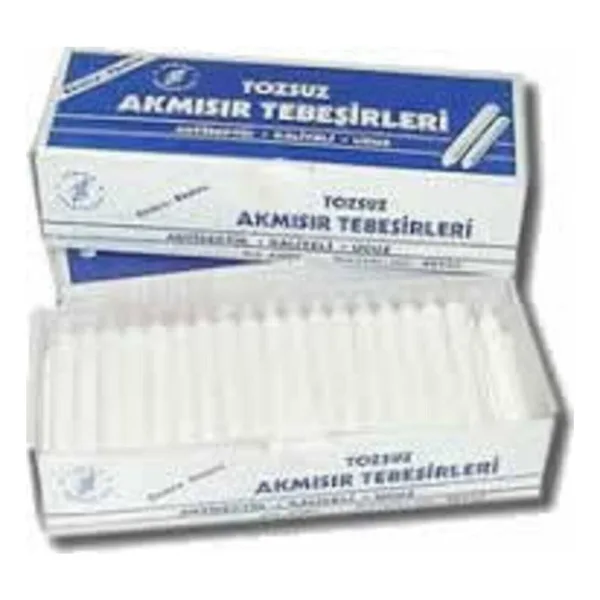 Akmısır Tozsuz Beyaz Tebeşir 100 Lü Kutu