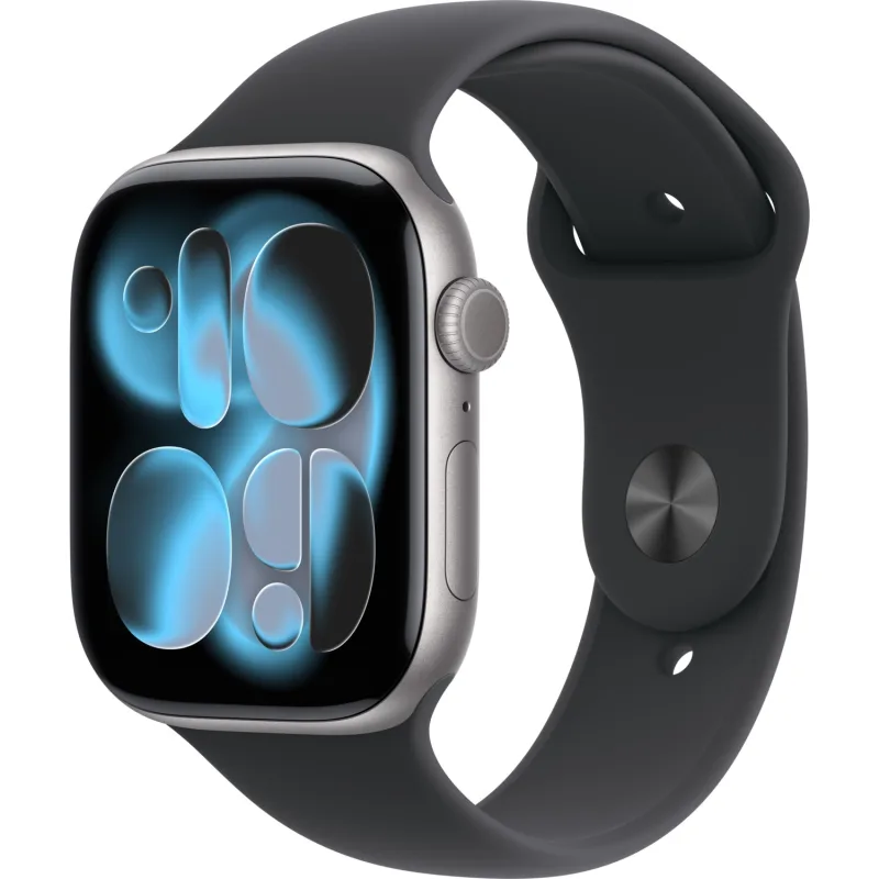 Apple Watch Series 11 GPS 46mm Uzay Grisi Alüminyum Kasa ve Siyah Spor Kordon Akıllı Saat