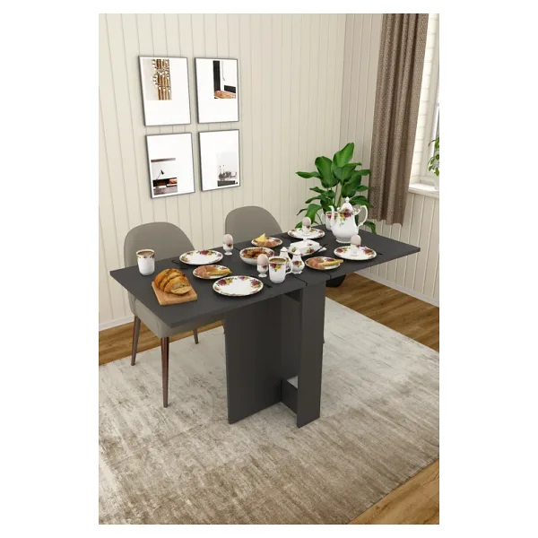 Asra Trend %100 MDFLAM Katlanır Mutfak Yemek Çalışma Masası KM-32