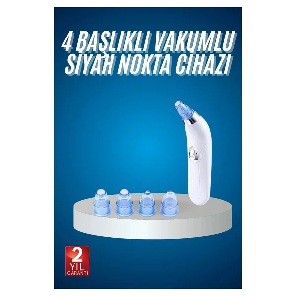 ASTRALTECH 4 Başlıklı Vakumlu Siyah Nokta Ve Yüz Temizleme Cihazı