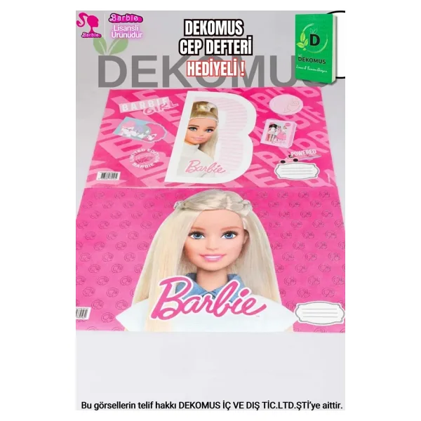 Barbie LİSANSLI 1adet BESLENME ÖRTÜSÜ