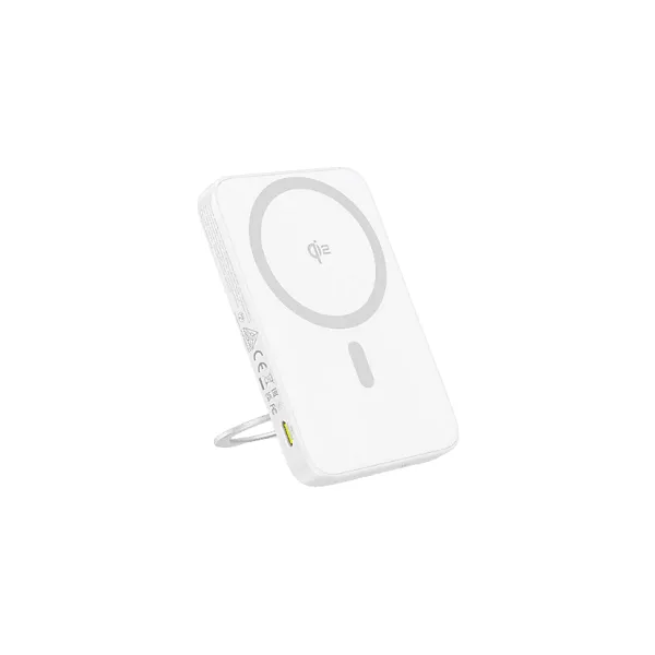 Baseus PicoGo Qi2 Beyaz 5000 mAh Hızlı Şarj MagSafe Powerbank