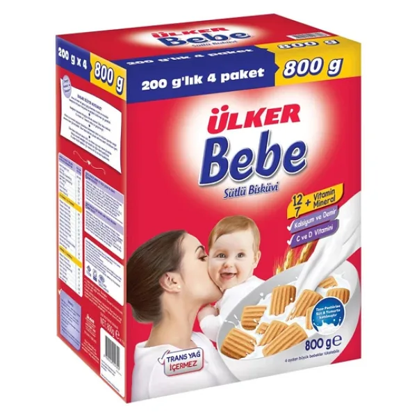 Bebe Bisküvisi 800 Gr (5 Adet)