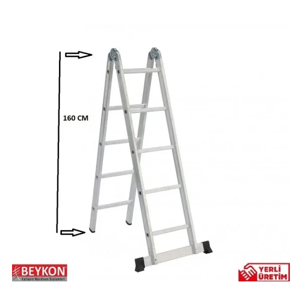 Beykon 5 + 5 Basamaklı Çok Amaçlı Katlanır Merdiven