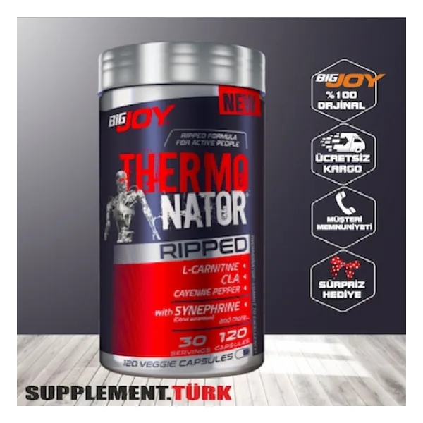 Bigjoy Thermonator Ripped 120 Caps Thermojenik Mix Karnitin İçeri