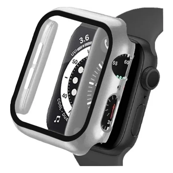 Binano Apple Watch 40mm Sense Kasa Ve Ekran Koruyucu Gümüş