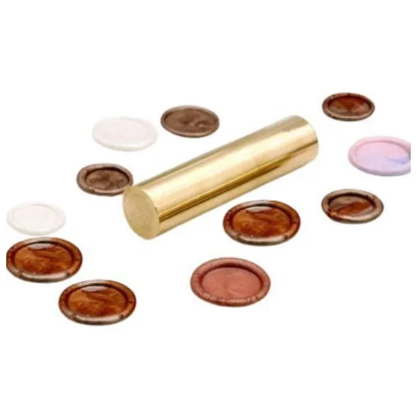 Boş Mum Mühürü Pirinç Silindir Sütun Damga 15x60mm