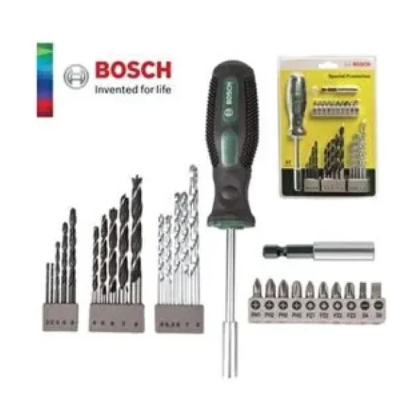 Bosch 27 Parça Tornavidalı Vidalama ve Matkap Ucu Seti