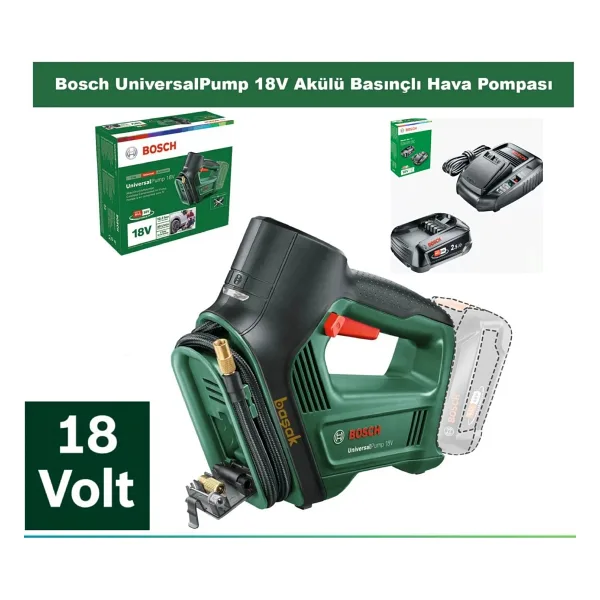 Bosch Universal Pump 18V Akülü Hava Pompası 2.5 Ah Tek Batarya