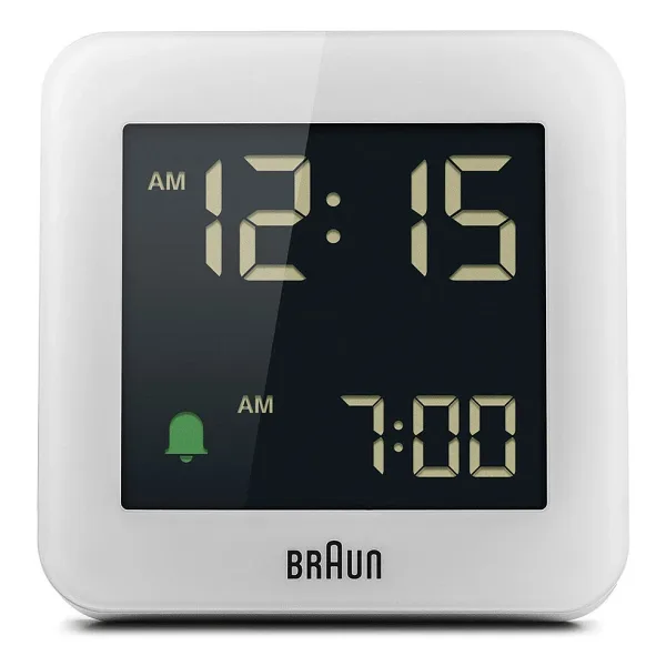 Braun BC09W Beyaz Alarmlı Dijital Masa Saati