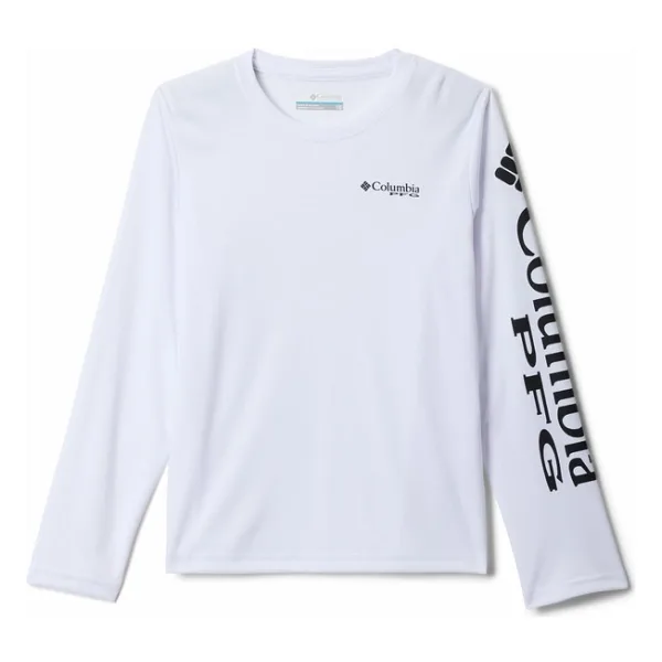 Columbia Terminal Tackle Çocuk Teknik Uzun Kollu T-Shirt - Beyaz
