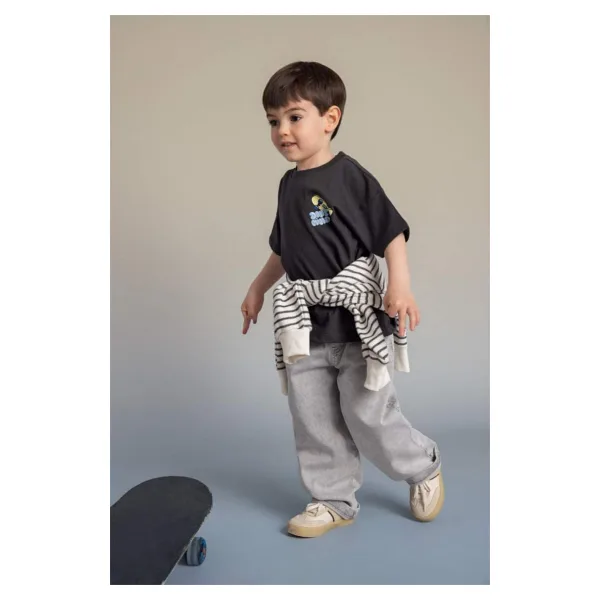 DeFacto Beli Lastikli Jean Pantolon Erkek Bebek G7555A526SP