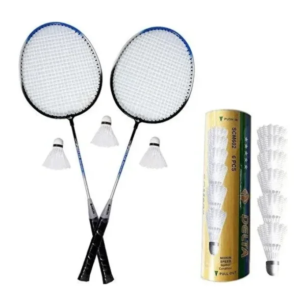 Delta Badminton 2 Raket 9 Top Set Badminton Malzemeleri Rsb-602 Renkli