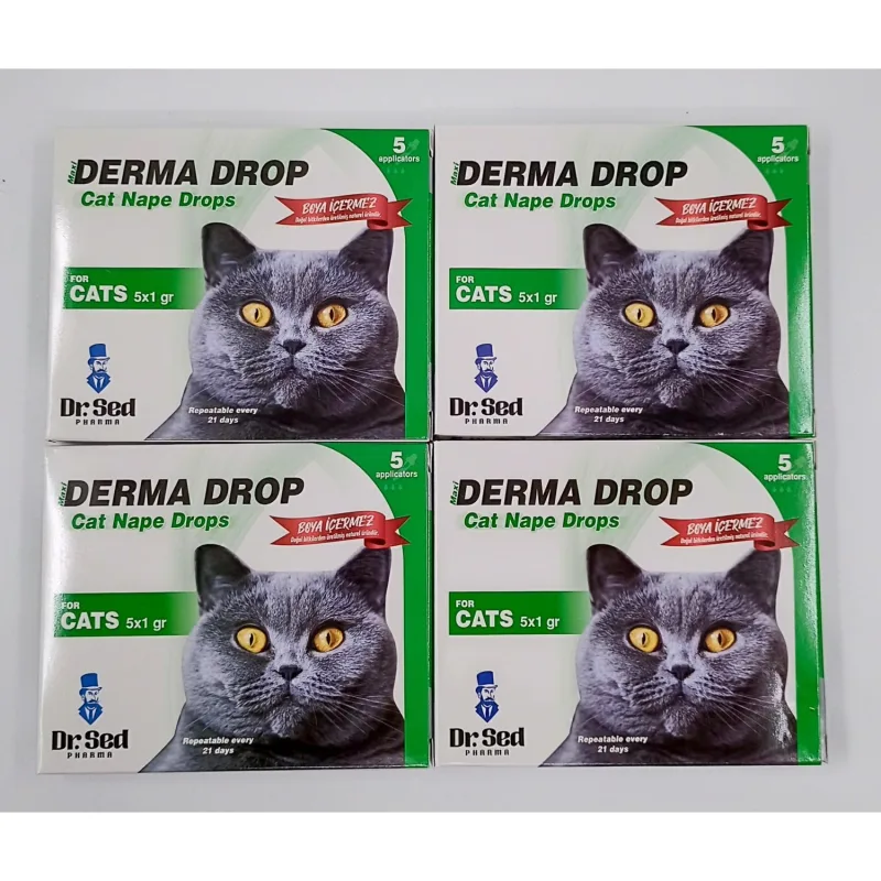 Derma Kedi Dış Parazit Damla 4 Kutu