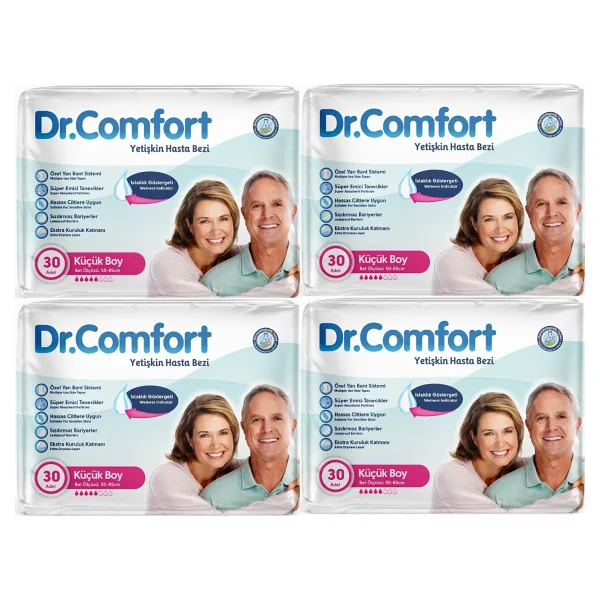 Dr.Comfort Belbantlı Orta Boy M 30'lu 4 Adet Hasta Bezi
