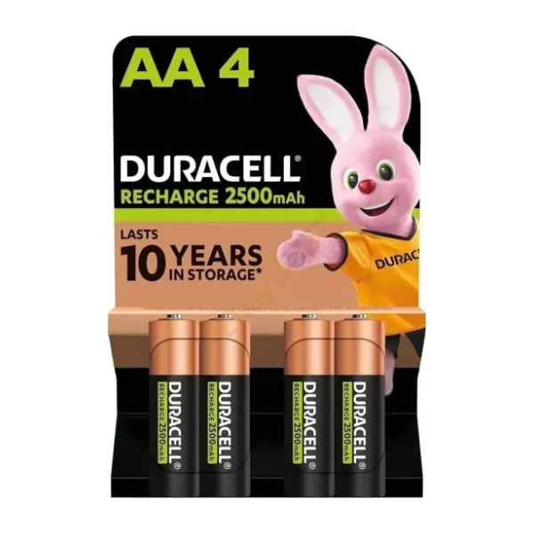 Duracell 2500 mAh 4'lü Şarjlı AA Kalem Pil