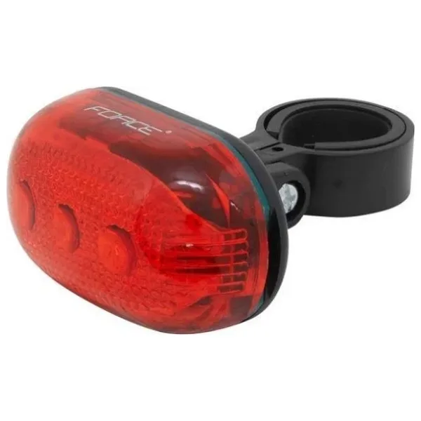 Force 5 Ledli Oval Kırmızı Bisiklet Arka Stop Lambası