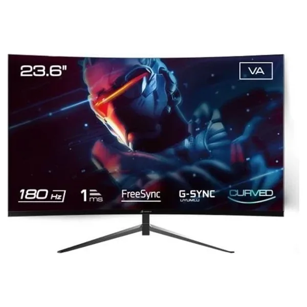 GameBooster GB-2418CF 23.6" 1 ms Full HD Curved 180 Hz Oyuncu Monitörü
