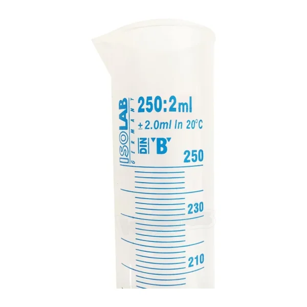 ISOLAB 250ml Plastik Mezür Mavi Skala