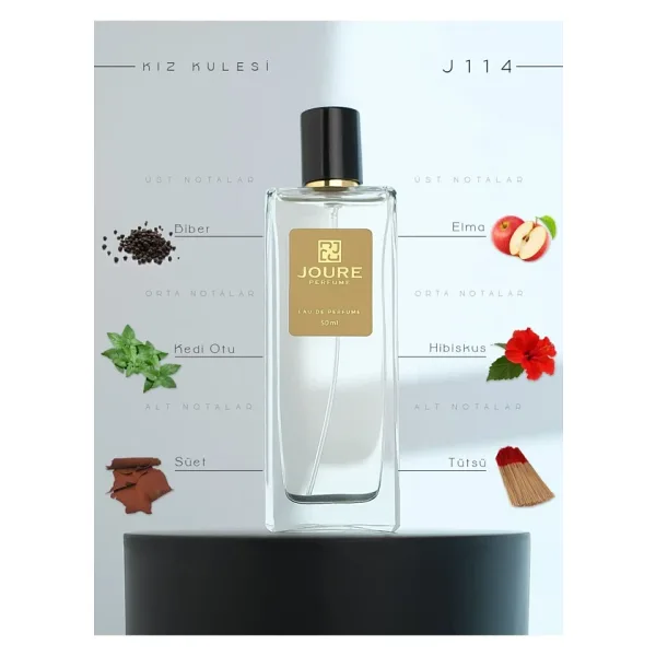 JOURE J114 PARFÜM - TAZE BAHARATLAR FLORAL PUDRALI KOKULU 50ML KALICI EDP KADIN PARFÜM