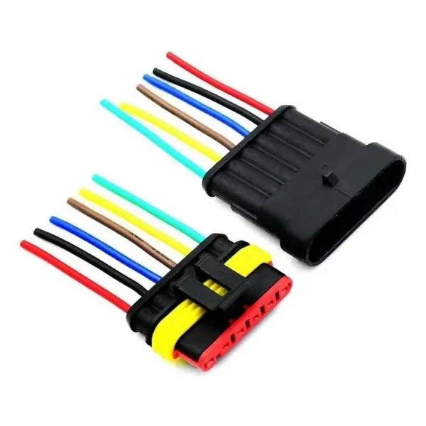 Kablolu 6-Pin Su Geçirmez Konnektör Takımı