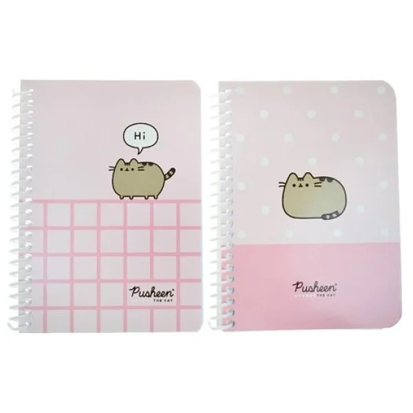 Keskin Color Pusheen Spiralli A6 80 Yaprak Çizgili Bloknot Defter
