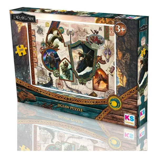 KS Games How To Train Your Dragon 200 Parça Çocuk Puzzle HD113