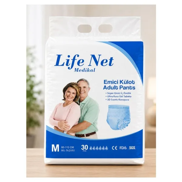 Life Net Medical Emici Külot Adult Pants 30 Adet - Süper Emici Yetişkin Hasta Bezi M/l/xl