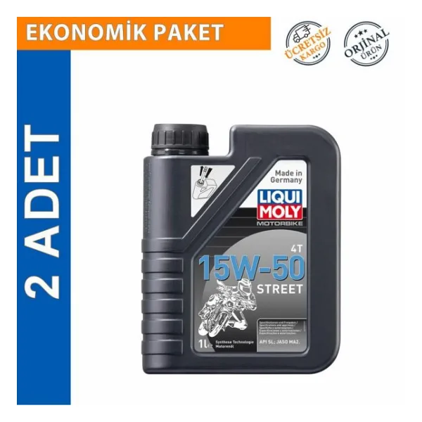 Liqui Moly Street 15W-50 4T 4 lt 2'li Motosiklet Yağı