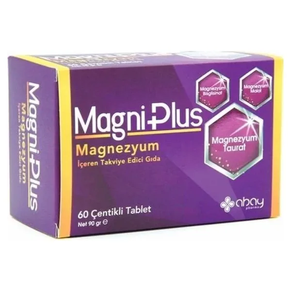 Magni Magniplus Magnezyum Takviye Edici Gıda 60 Çentikli Tablet