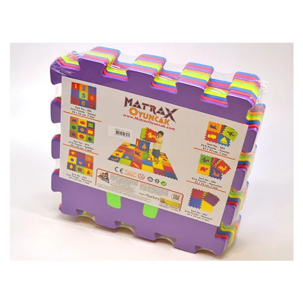 Matrax Oyuncak Hayvanlar 7 mm 33X33 cm Eva Puzzle Oyun Matı