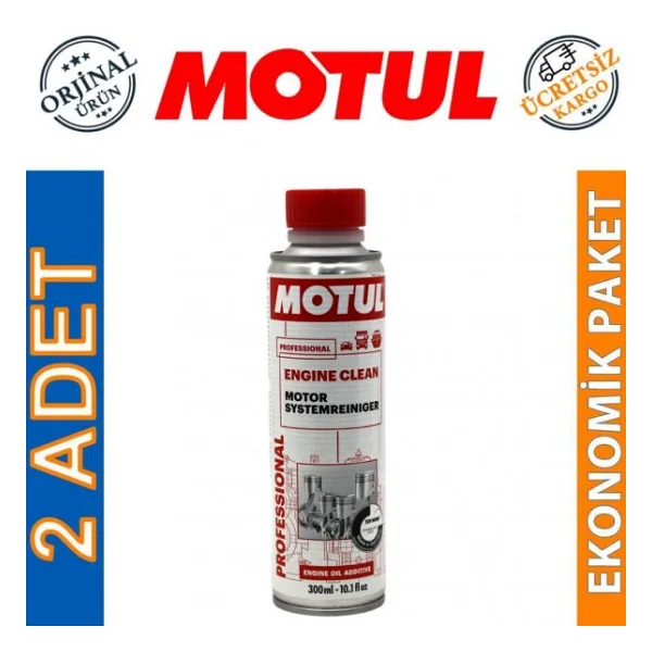 Motul Engine Clean 300 ML Motor İçi Sistem Temizleyici (2 Adet)