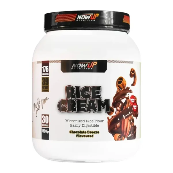Nowup Nutrıtıon Rice Cream - Chocolate Breeze: Çikolata Esintisi Aromalı Pirinç Kreması (1500Gr, 30 Porsiyon)