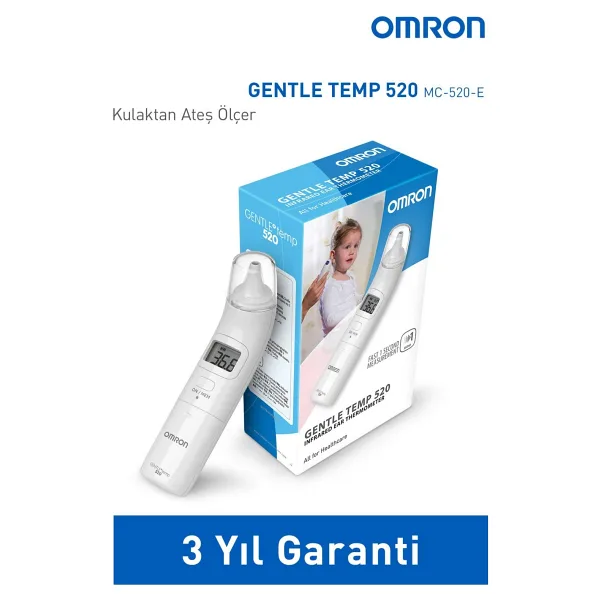 OMRON Gentle Temp 520 Kulaktan 1 sn'de Ölçüm Yapan Yüksek Hassasiyetli Ateş Ölçer