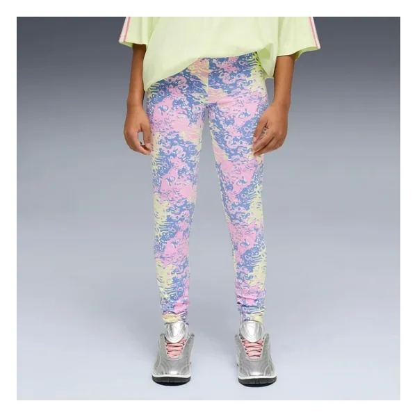 Puma Aop High Waist Kız Çocuk Tayt
