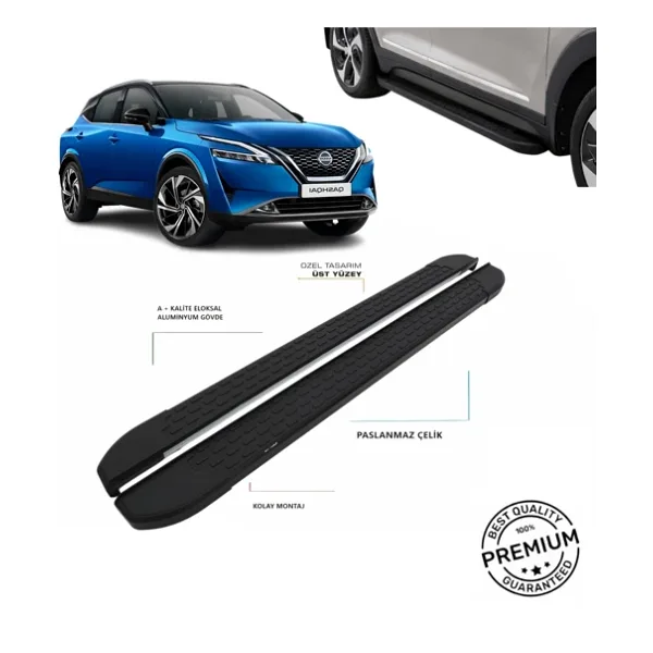 QASHQAİ 2021 2022 2023 2024 2025 ARACA ÖZEL SİYAH YAN BASAMAK